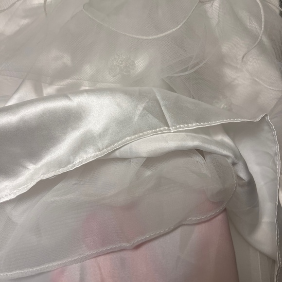NWT Rosenau White Formal Delicate Baby Dress Tulle Fabric Special Event size 6mo - Picture 9 of 13